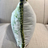 Sanderson Cecile Rose Lumbar Cushion with Brush