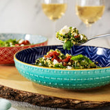 Coupe Bowl - Indigo Chevron