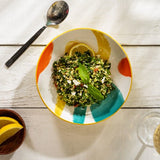 Coupe Bowl - Yellow Abstract