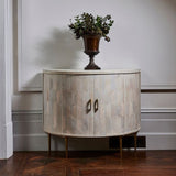 Half Round Parquetry Cabinet