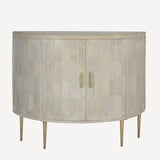 Half Round Parquetry Cabinet