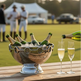 Horse Bit Wine Cooler on Pedestal