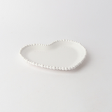 Pearl Melamine Heart Plate
