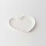 Pearl Melamine Heart Plate