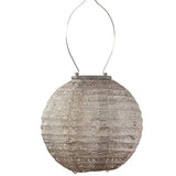 Outdoor LED Solar Lantern Round 30cm