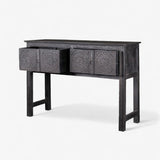 Theron Carved Wooden Console