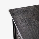 Theron Carved Wooden Console