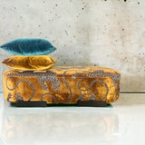 Oval Ottoman - Gold Panthera