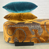 Oval Ottoman - Gold Panthera