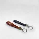 Leather Plaited Key Ring