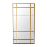 Gold Rimmed 15 Pane Mirror
