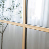 Gold Rimmed 15 Pane Mirror