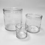 Glass Vase with Rolled Rim Large