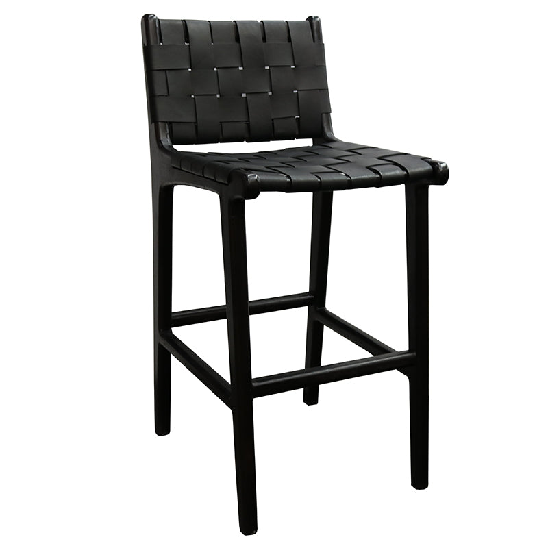Bristol Counter Stool with Back Black – Odell Home