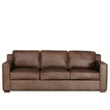 Kennedy 3-Seater Leather Sofa - Nutmeg