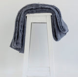 Mohair Throw - Storm