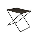Palma Leather Stool - Black