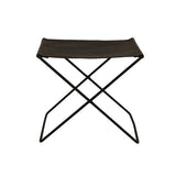Palma Leather Stool - Black