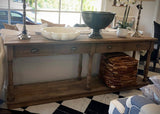 Reclaimed Elm Hall Table