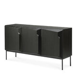 Oak Stairs Sideboard 150cm - Black