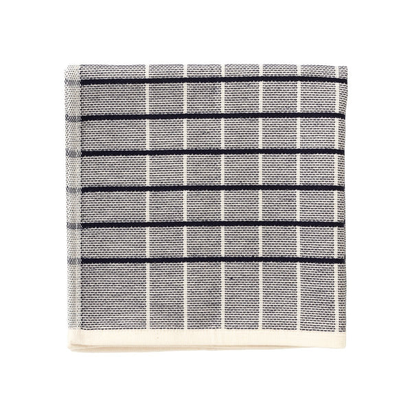Tea Towel Small Squares - Navy Blue