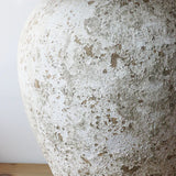 Tuscan Stone Lamp Large w 56cm Biscotti Lampshade