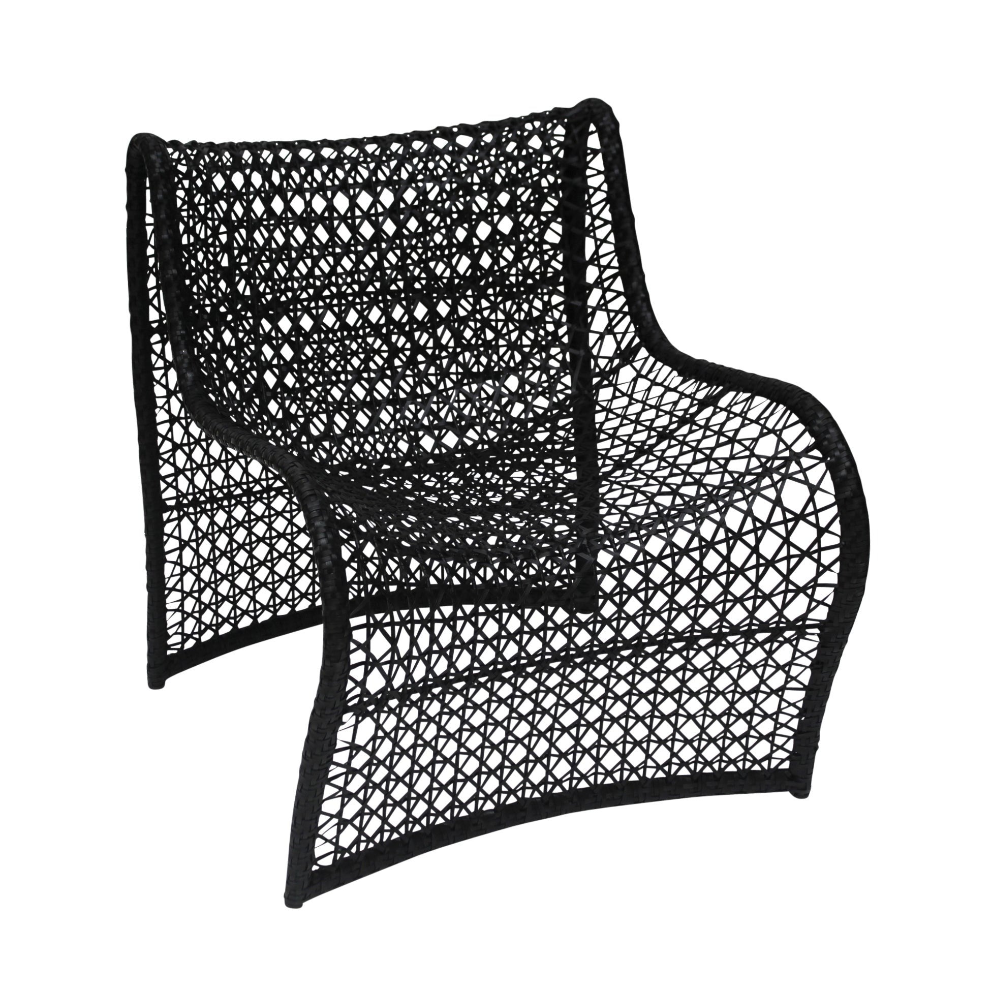 Wave Outdoor Chair Black Odell Home