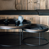 Ethnicraft Tray Nesting Coffee Table Set
