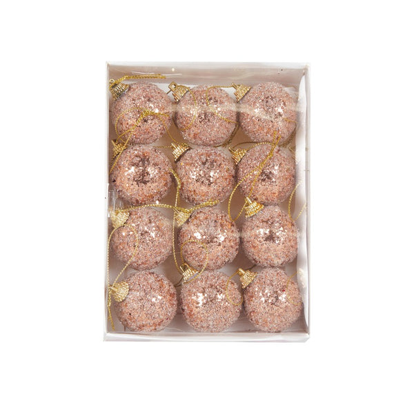 Mini Copper Sugar Baubles 12 pack