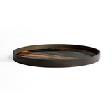 Ethnicraft Organic Bronze Glass Tray Large
