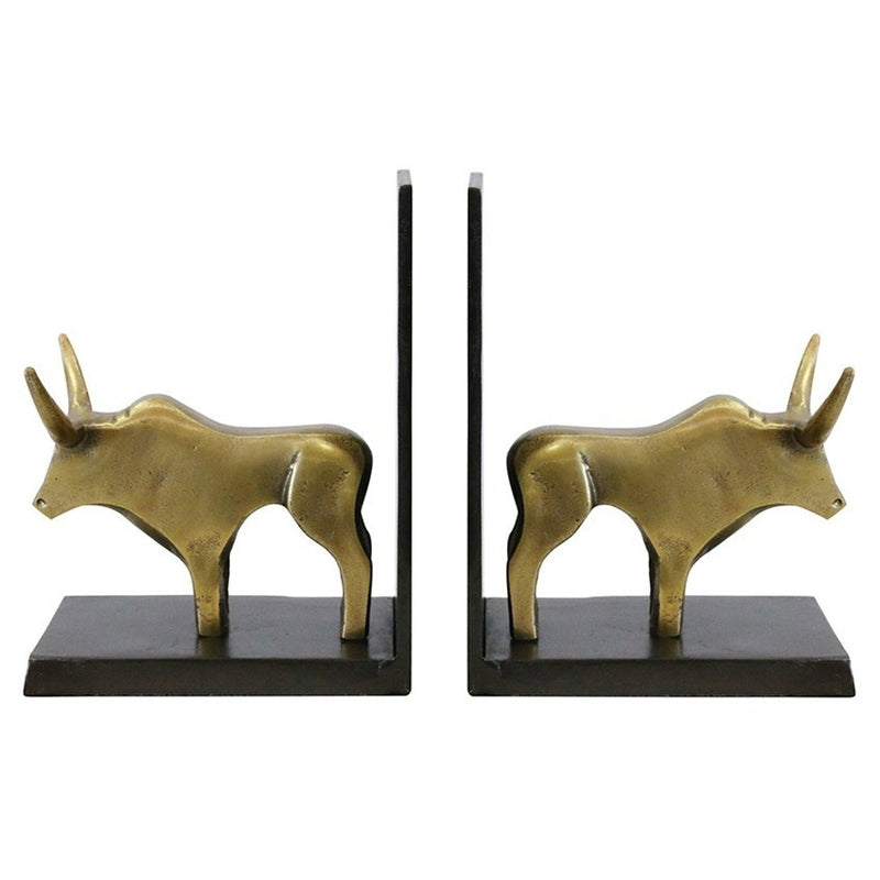 Bull Bookends