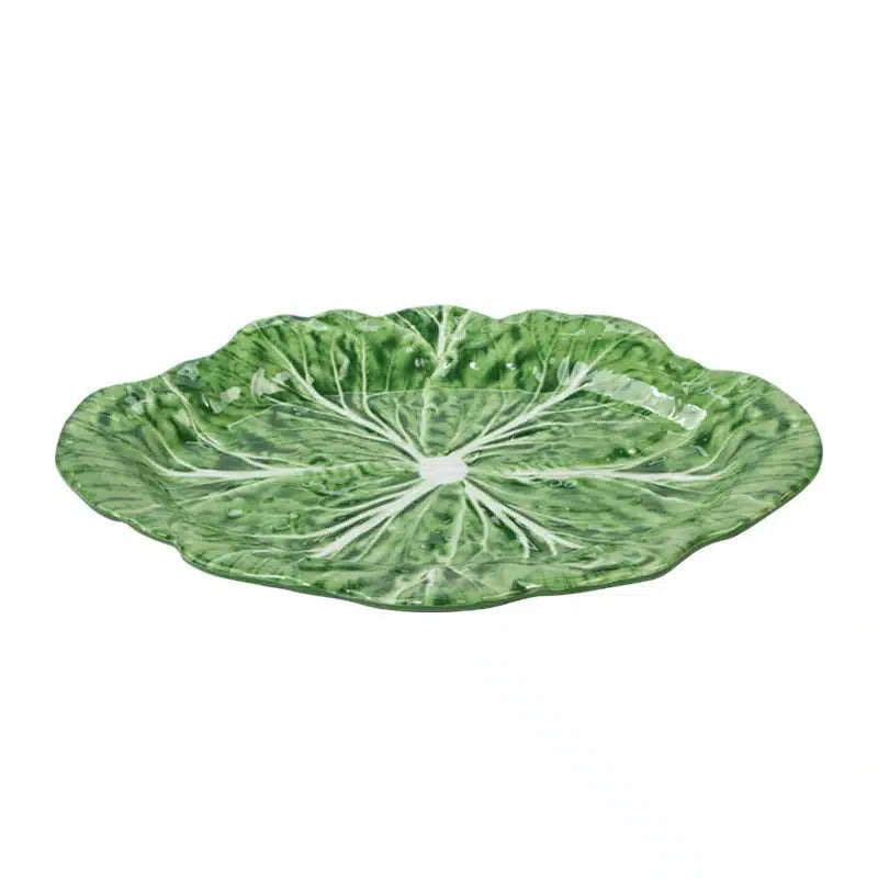 Cabbage Melamine Oval Platter 50cm - Green
