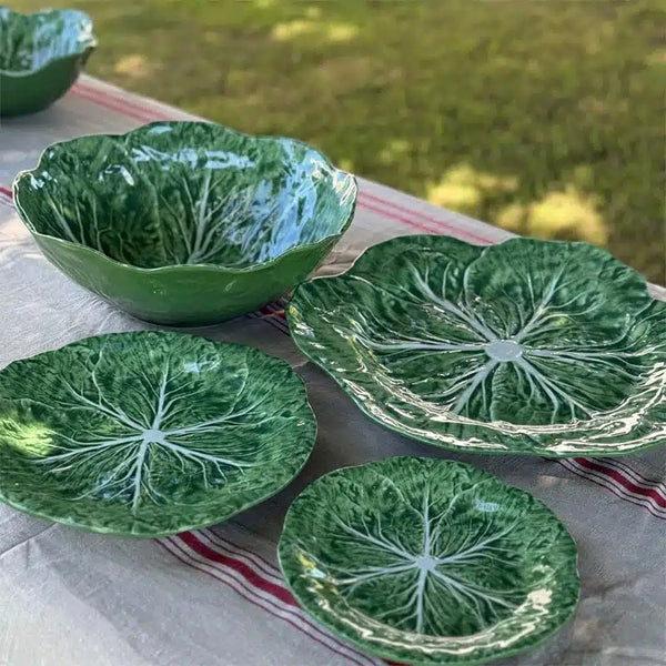 Cabbage Melamine Dinner Plate Green