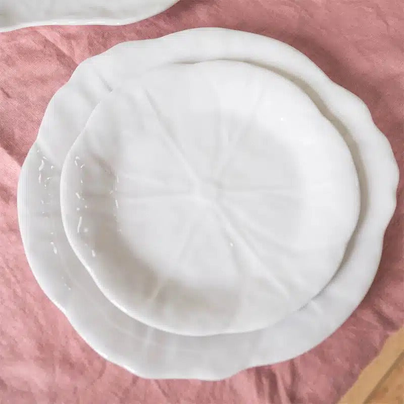 Cabbage Melamine Dinner Plate White