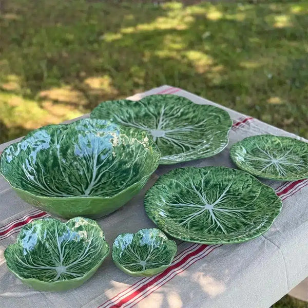 Cabbage Melamine Side Plate - Green