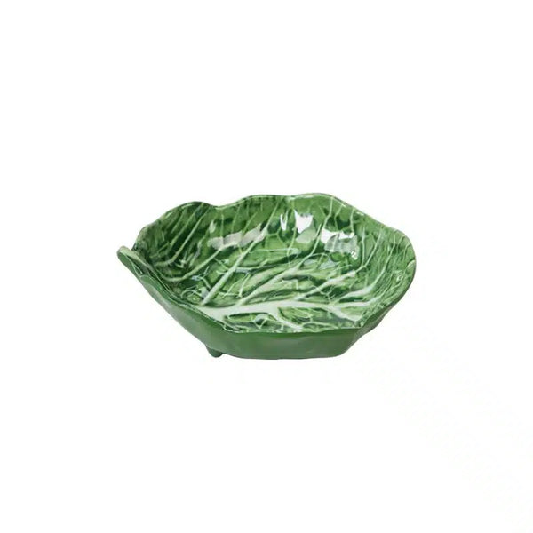 Cabbage Melamine Small Leaf Dish - Green