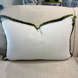 Sanderson Cecile Rose Lumbar Cushion with Brush