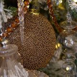 Copper Caviar Bauble 10cm