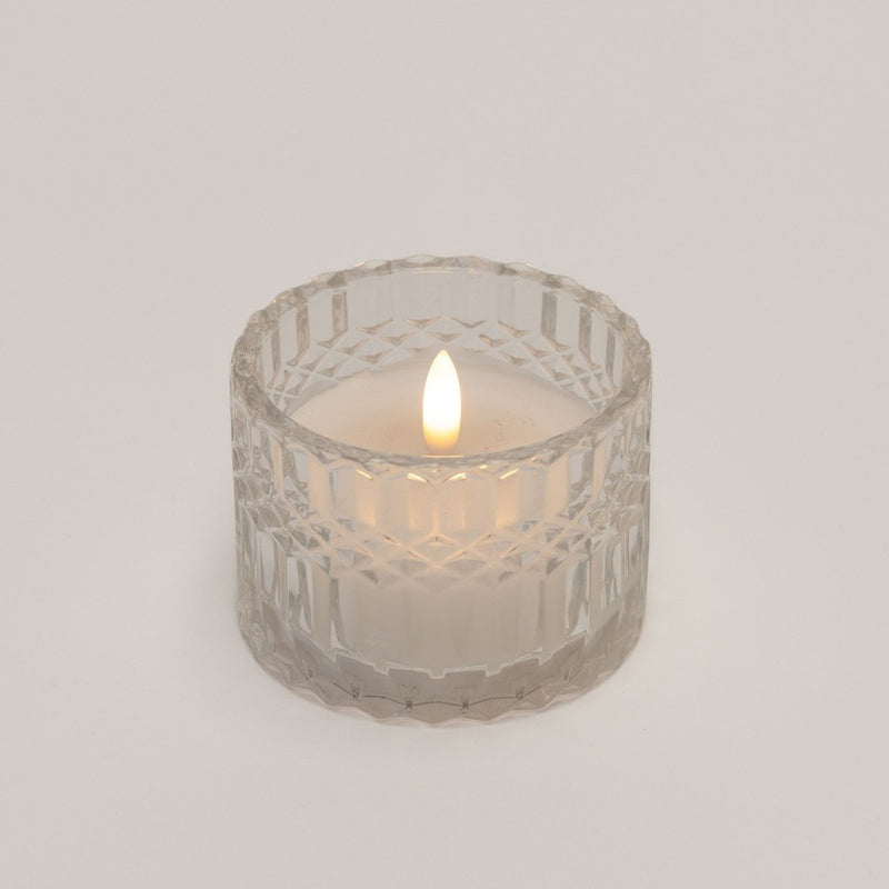 Deco Cut Glass LED Candle