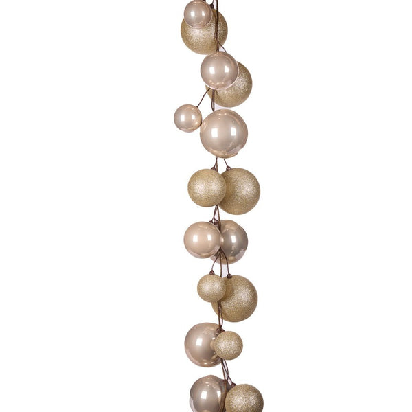 Champagne Bauble Garland 270cm