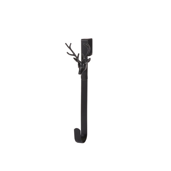 Wreath Hook - Matt Black Deer