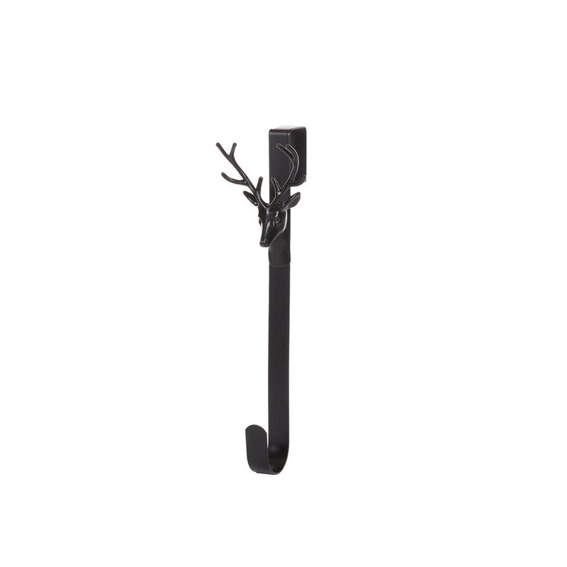 Wreath Hook - Matt Black Deer