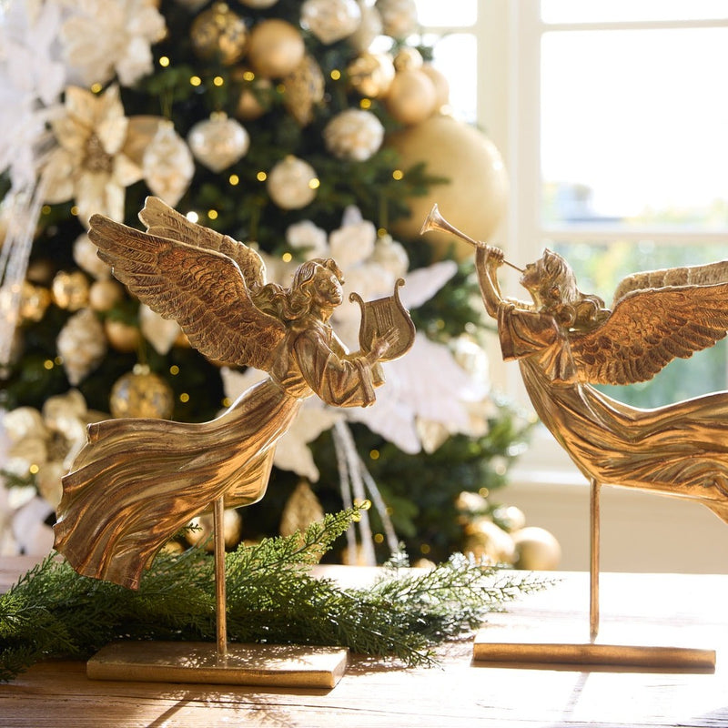 Gilded Angel with Trumpet 45cm