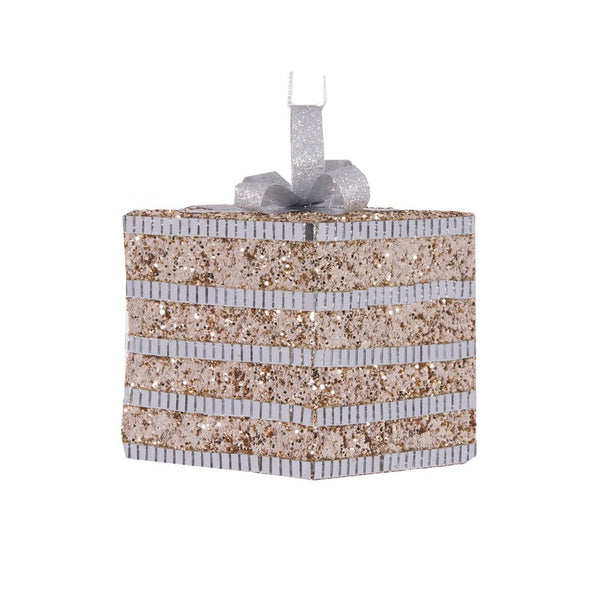 Champagne Mirrored Glitter Gift Box