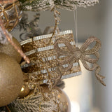 Champagne Mirrored Glitter Gift Box