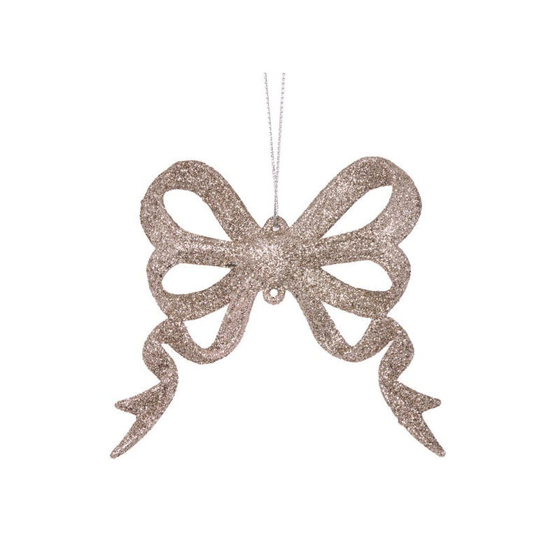 Champagne Glitter Bow