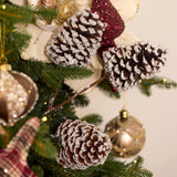 Glittered Pinecone Pick