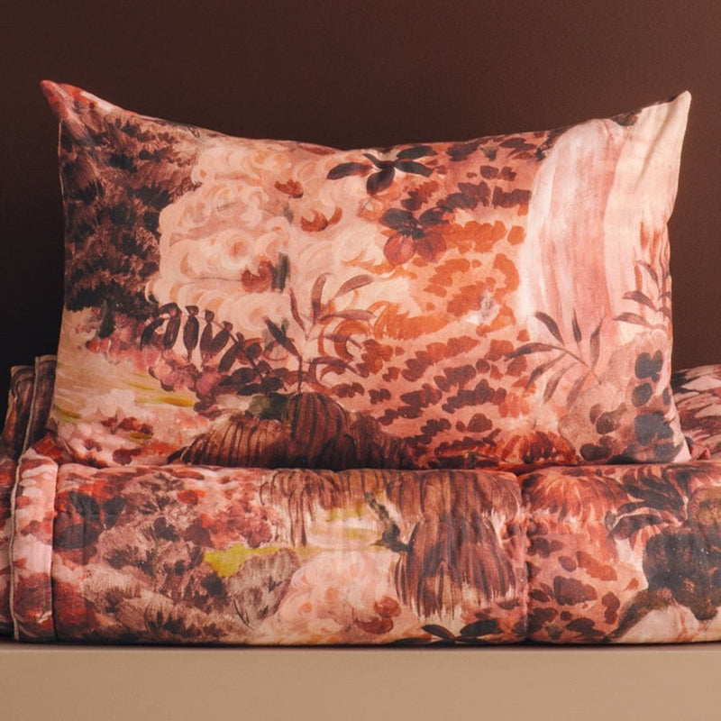 Floresta Merlot Pillowcase Pair