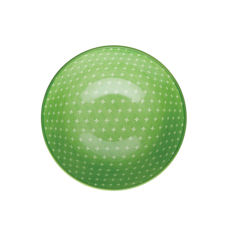 Green Geometric Bowl