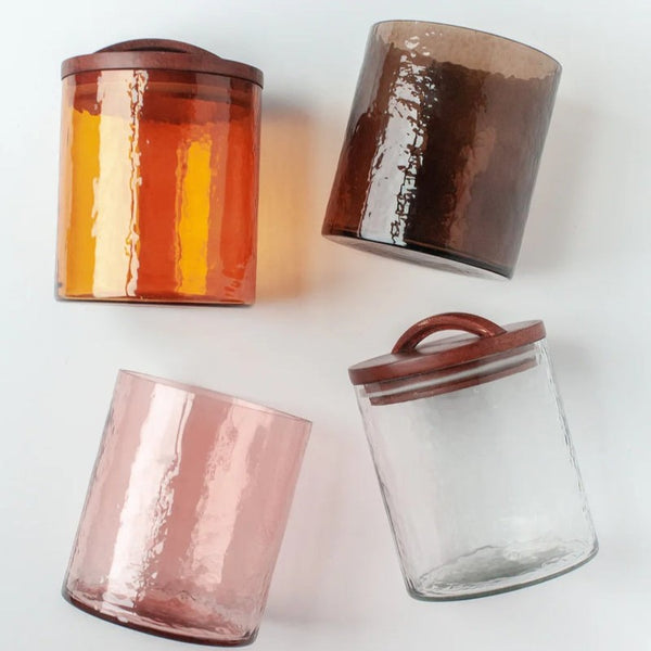 Blush Glass Canister